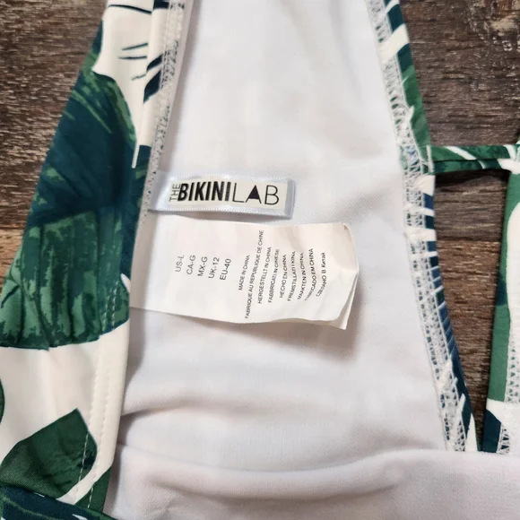 The Bikini Lab Fronds One-Piece Cheeky Swimsuit Size Large - Picture 8 of 11